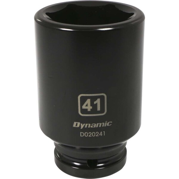 3/4" Drive Deep Socket, Black Phosphate, Tools 3/4" Drive 6 Point Metric, 41mm Deep Length